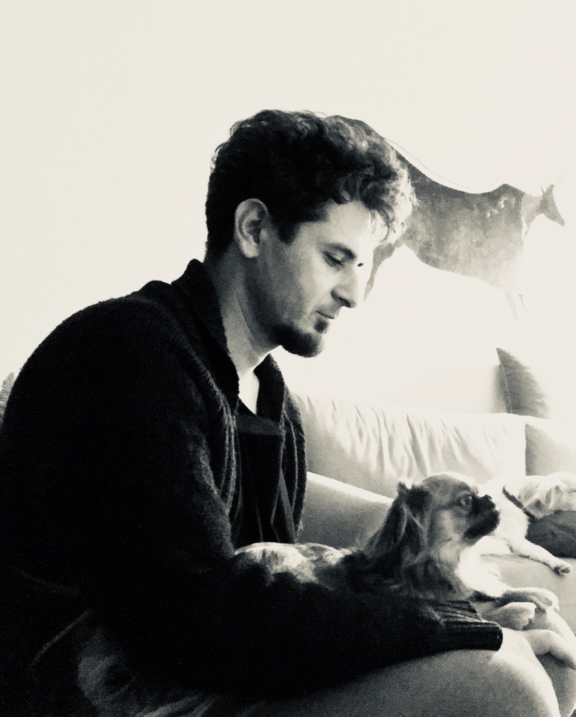 INUART Studio kurucusu Mustafa Cumbul’un köpeğiyle noktasal portresi